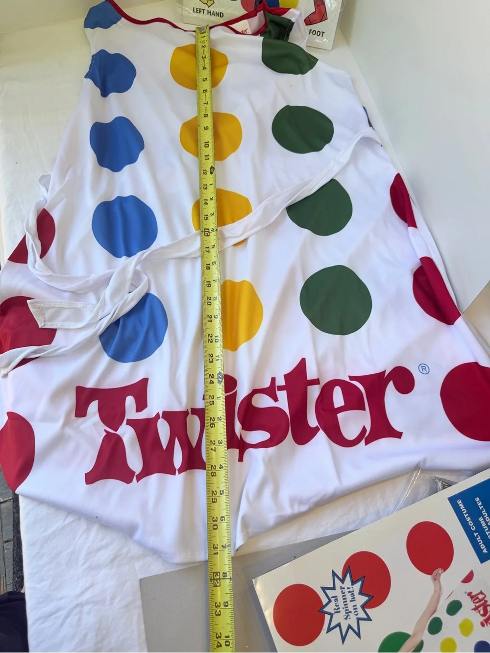 Twister Adult Costume Medium by PMG Halloween Dress and Spinner Hat, ~ 2009, New